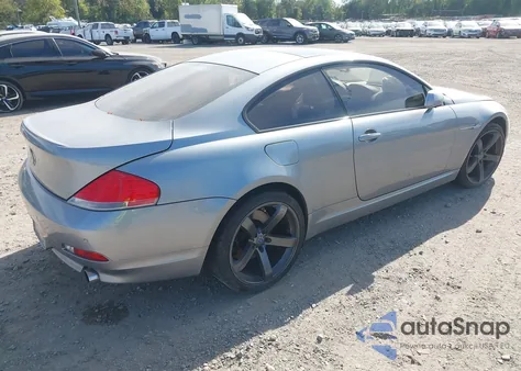 2005 BMW 645Ci из США, поврежденный, VIN WBAEH73485B215835